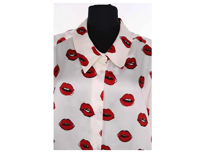 Blusa de seda roja Khaite XL - vista 2