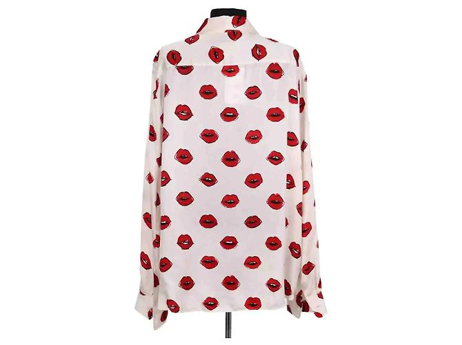 Blusa de seda roja Khaite XL - vista 4