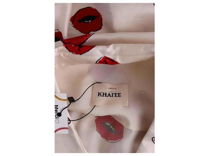 Blusa de seda roja Khaite XL - vista 5