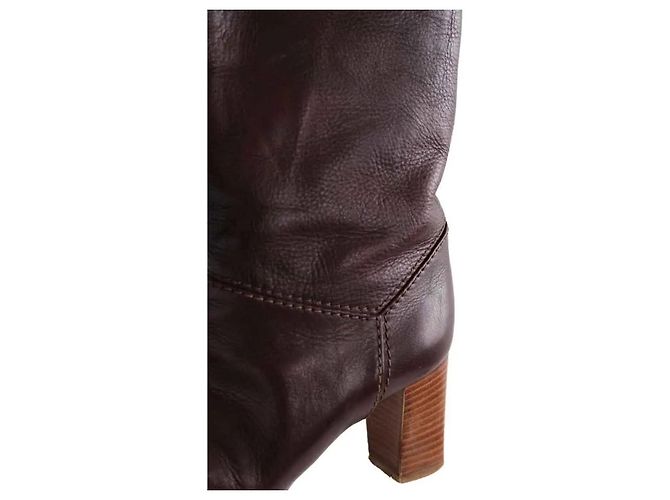 Chloé Brown Leather Boots Size 38 - view 5