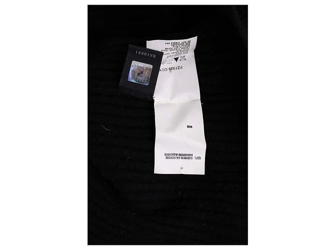 Fendi Kleid aus schwarzem Kaschmir - Ansicht 6