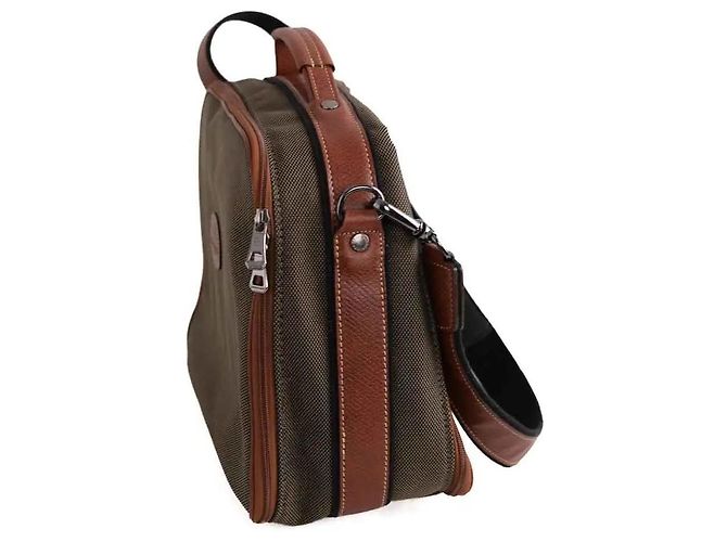 Bolso vanity Longchamp de cuero caqui - vista 2