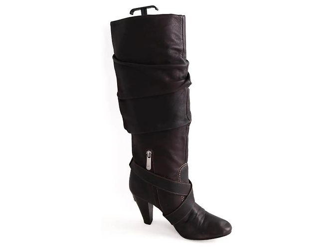 Stivali Bally in pelle marrone - vista 4