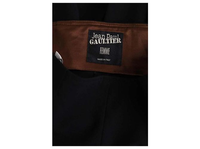 Jean Paul Gaultier Pantalones rectos negros - vista 5