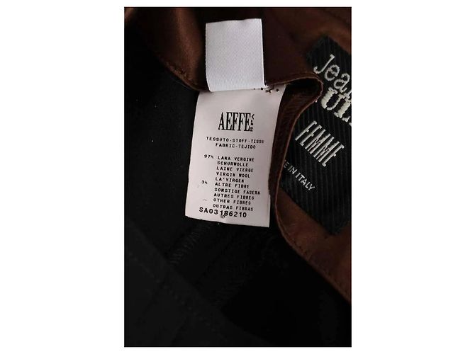 Jean Paul Gaultier Pantalones rectos negros - vista 6