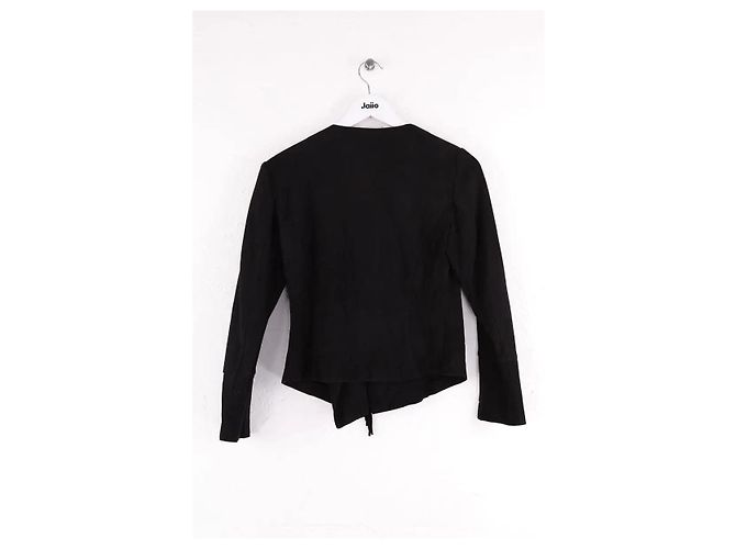 Chaqueta Marella de ante negro - vista 3