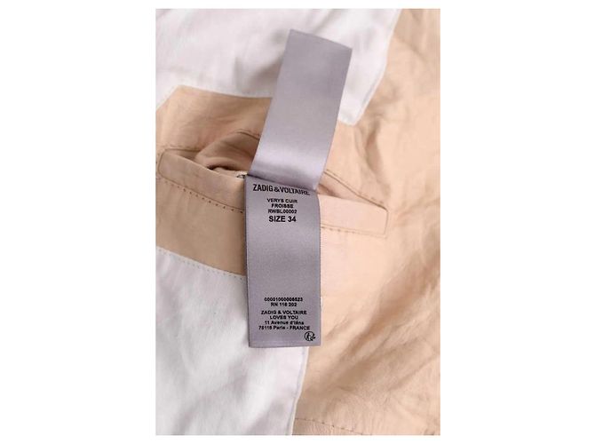 Zadig & Voltaire Lederjacke beige - Ansicht 6