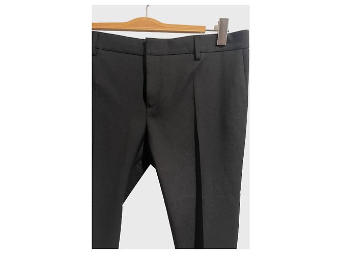 Autre Marque Calças Saint Laurent pretas T.42 Preto - vista 2