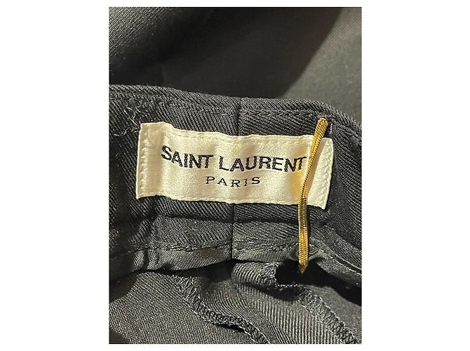 Autre Marque Calças Saint Laurent pretas T.42 Preto - vista 5