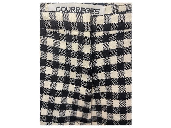Courreges Courrèges Vichy Hose T.40 Schwarz - Ansicht 2