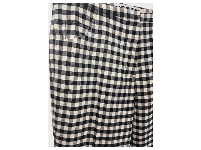 Courreges Courrèges Vichy Hose T.40 Schwarz - Ansicht 3