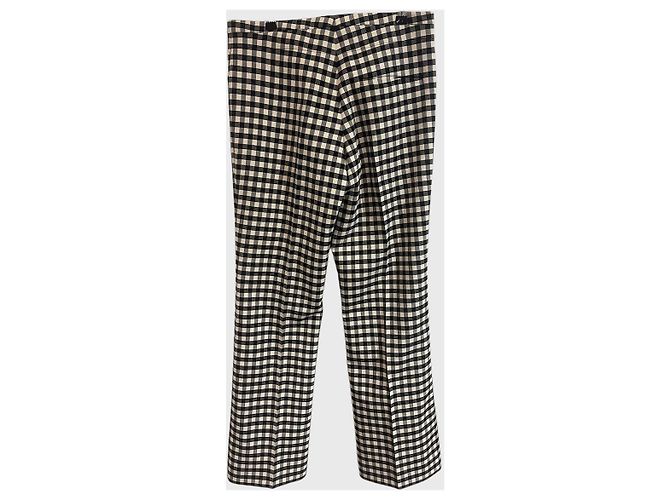 Courreges Courrèges Vichy Hose T.40 Schwarz - Ansicht 4