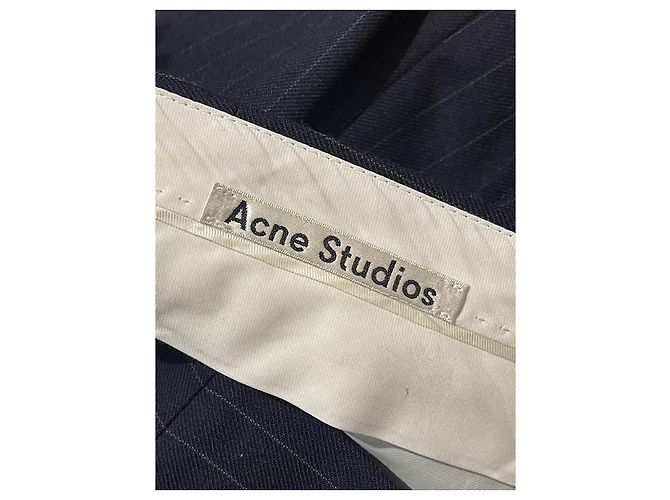Pantalones Acne Studios azul marino T.38 - vista 4