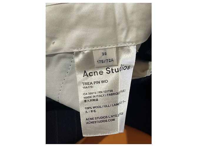 Pantalones Acne Studios azul marino T.38 - vista 5