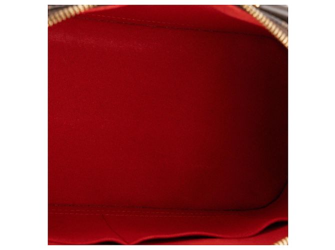 LOUIS VUITTON - Borsa a mano Louis Vuitton Alma PM in tela damier ébène Marrone - vista 11