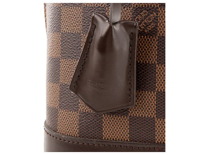 LOUIS VUITTON - Borsa a mano Louis Vuitton Alma PM in tela damier ébène Marrone - vista 5