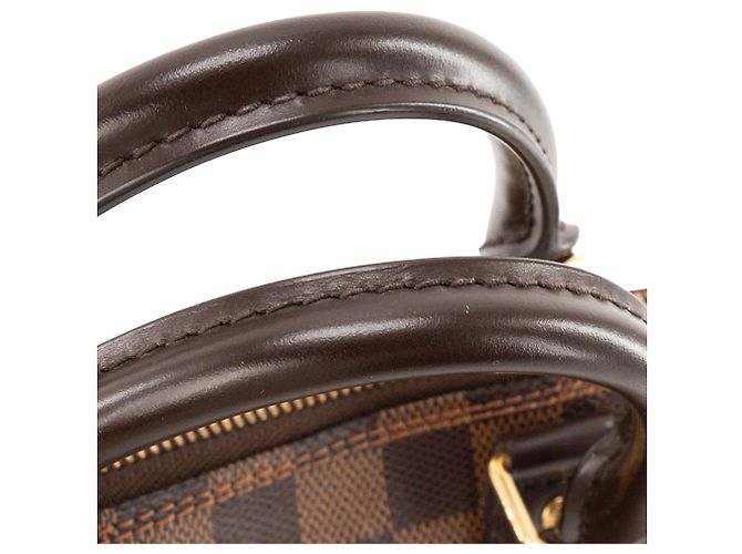 LOUIS VUITTON - Borsa a mano Louis Vuitton Alma PM in tela damier ébène Marrone - vista 6