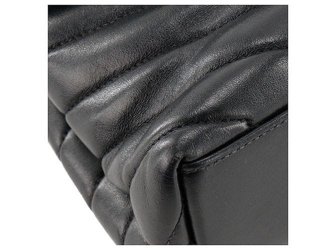 Autre Marque SAINT LAURENT - Borsa a tracolla Loulou Small Saint Laurent in pelle liscia nera Nero - vista 6