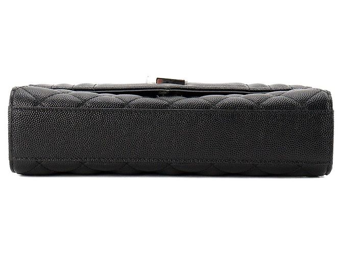 Autre Marque SAINT LAURENT - Borsa a tracolla Envelope Small Saint Laurent in pelle grana grossa nera Nero - vista 4