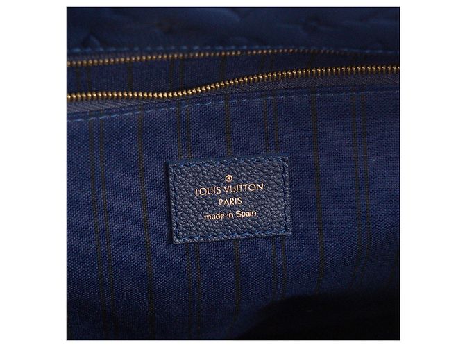 LOUIS VUITTON - Borsa tote Hobo Métis Louis Vuitton in pelle empreinte blu navy - vista 7