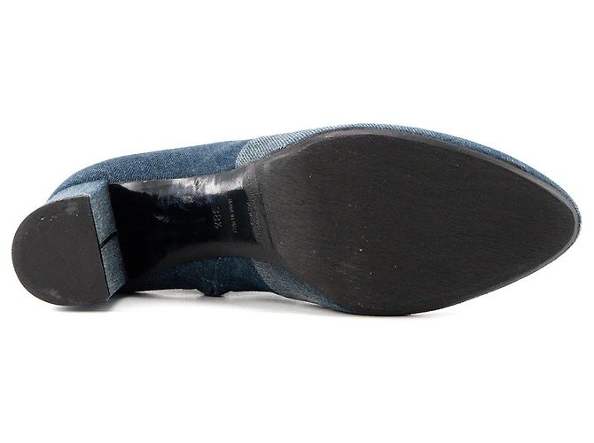 Autre Marque SAINT LAURENT - Stivaletti Lou Saint Laurent in denim blu (T38,5) - vista 3