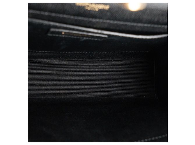 Autre Marque SAINT LAURENT - Borsa a tracolla Envelope Medium Saint Laurent in pelle grana grossa nera Nero - vista 8