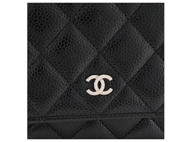 CHANEL - Borsa a tracolla Wallet On Chain Classic/Timeless Chanel in pelle caviar nera Nero - vista 5