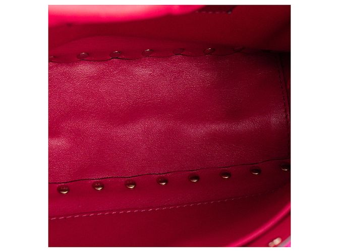 Valentino Garavani VALENTINO - Borsa a tracolla Valentino Rockstud Spike in velluto rosa - vista 7