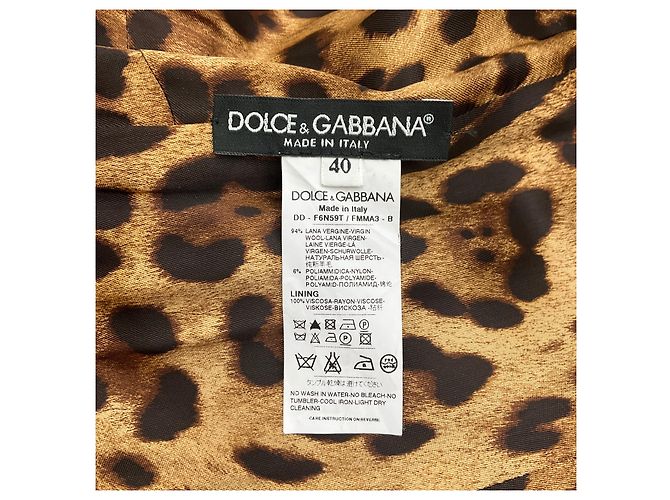 Vestido sin mangas de tweed borgoña / gris Dolce & Gabbana - vista 4