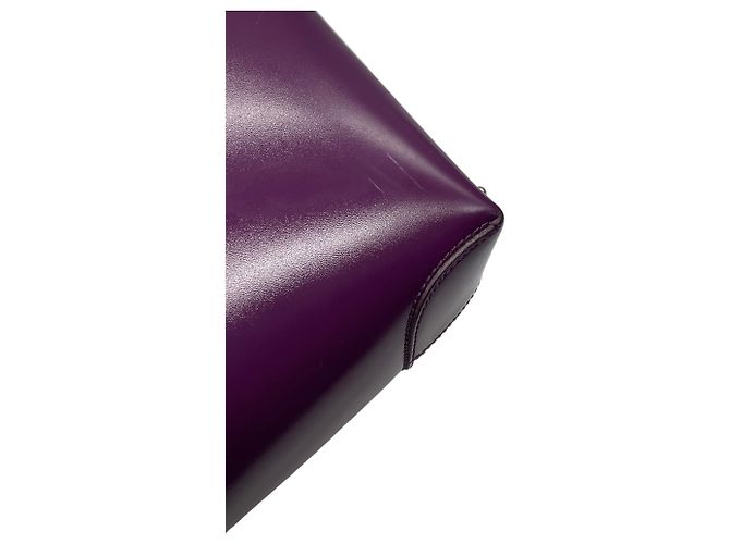 Borsa tote Tod's in pelle lucida viola con doppio manico superiore - vista 11