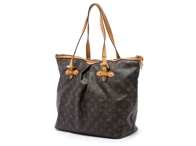 Borsa Satchel Louis Vuitton Monogram Palermo GM Marrone - vista 2