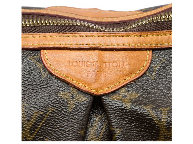 Borsa Satchel Louis Vuitton Monogram Palermo GM Marrone - vista 5