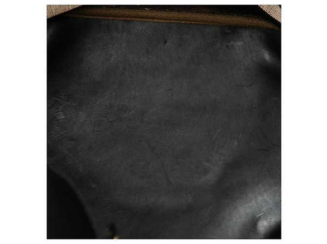 Borsa a secchiello satchel Burberry Ashby Medium Mega Check Canvas Marrone - vista 4