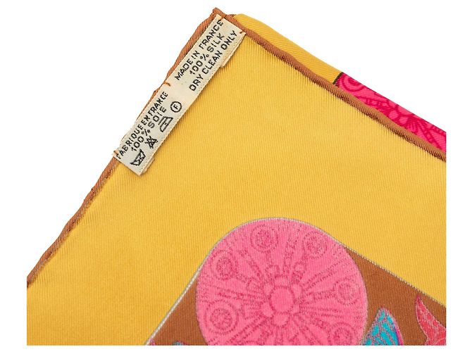 Pañuelo de seda Hermès Torana Rosa 90 Scarves - vista 7