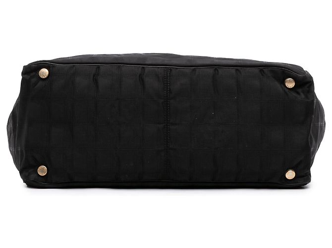 Borsa Tote Chanel New Travel Line in Nylon Nero - vista 3