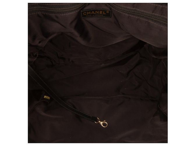 Borsa Tote Chanel New Travel Line in Nylon Nero - vista 4