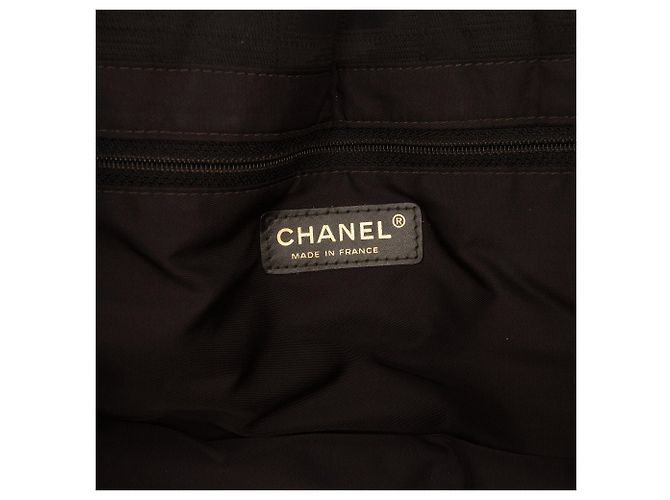 Borsa Tote Chanel New Travel Line in Nylon Nero - vista 5