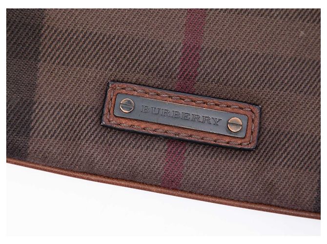 Bolsa crossbody em algodão Burberry Brown Exploded Check Marrom - vista 5