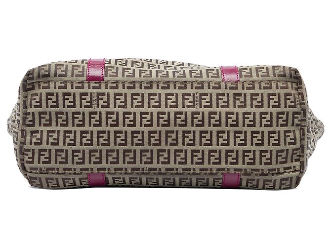 Tote Fendi Zucchino Canvas Superstar Beige - vista 3