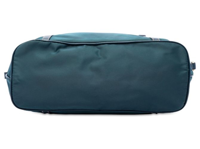 Sac satchel Prada en Tessuto avec garnitures en Saffiano Vert - vue 3