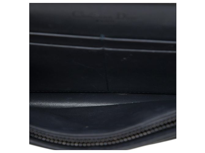 Autre Marque Borsa a tracolla Diorama Wallet on Chain in vernice metallizzata Microcannage nera Dior Nero - vista 4