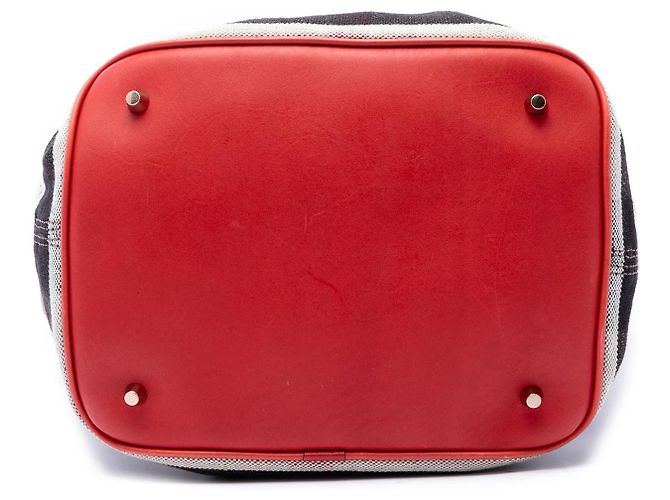 Borsa a secchiello satchel Burberry Ashby Medium Mega Check Canvas Marrone - vista 3