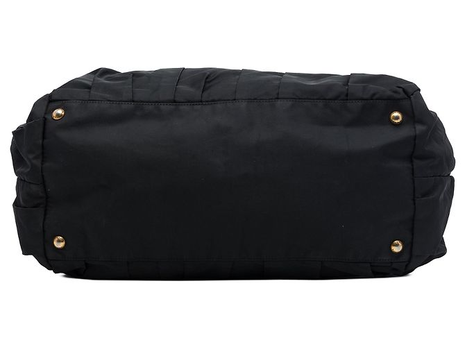 Tote Bag Prada Tessuto Gaufre Nero - vista 3