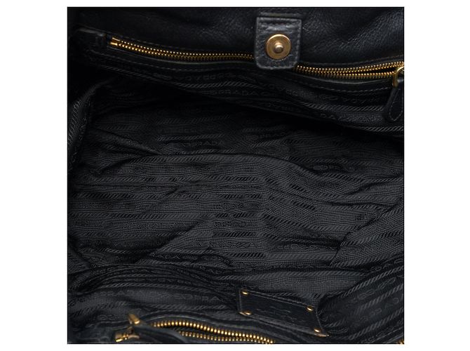 Tote Bag Prada Tessuto Gaufre Nero - vista 4