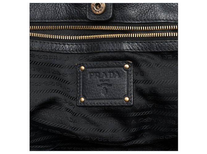Tote Bag Prada Tessuto Gaufre Nero - vista 5