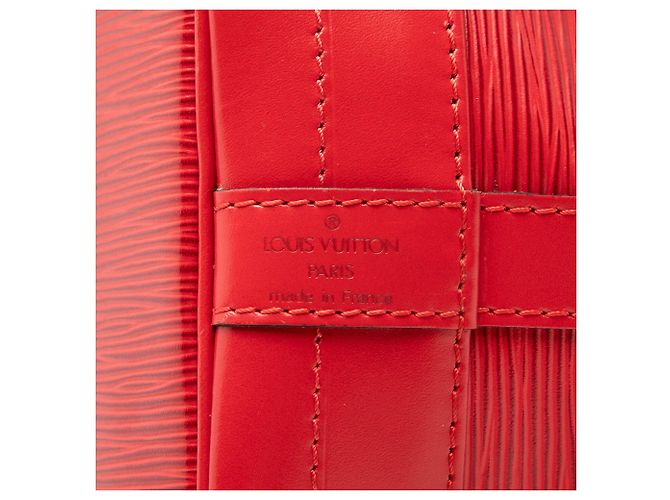 Borsa a secchiello Louis Vuitton Epi Noe GM rossa Rosso - vista 5