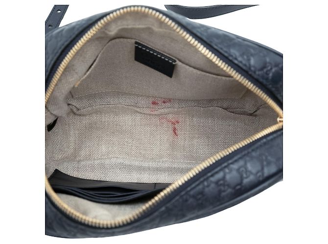 Borsa a tracolla Gucci Bree Microguccissima Blu - vista 4