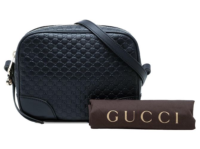 Borsa a tracolla Gucci Bree Microguccissima Blu - vista 8