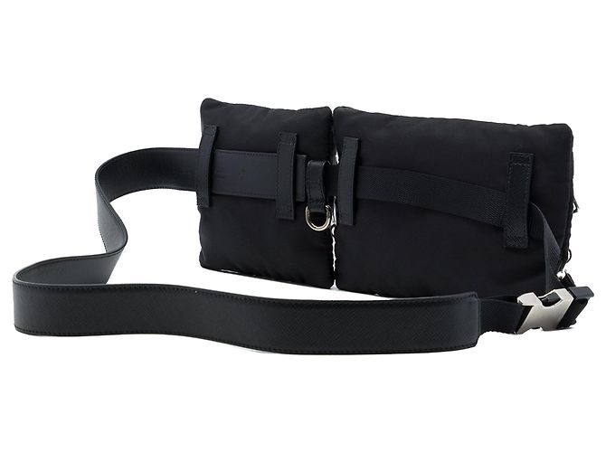 Saffiano Prada Tessuto Gürteltasche schwarz - Ansicht 2
