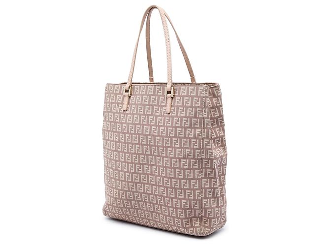 Tote Fendi Zucchino Canvas Rosa - vista 2